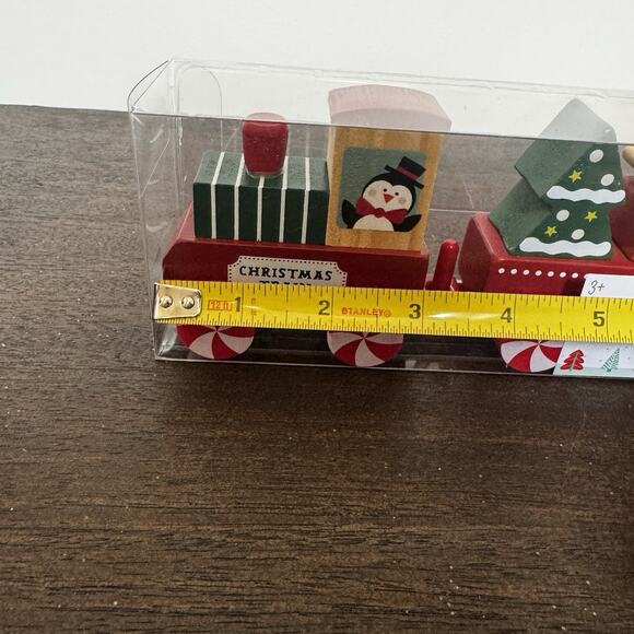 NEW Target Bullseye's Playground Christmas 2025 Wooden Train Set 6 Cars Holiday - Picture 16 of 16